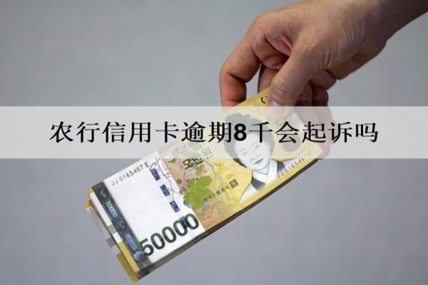 農(nóng)行信用卡逾期8千會(huì)起訴嗎？還不上怎么解決呢？