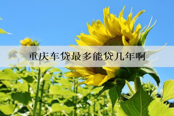 重慶車(chē)貸最多能貸幾年啊？
