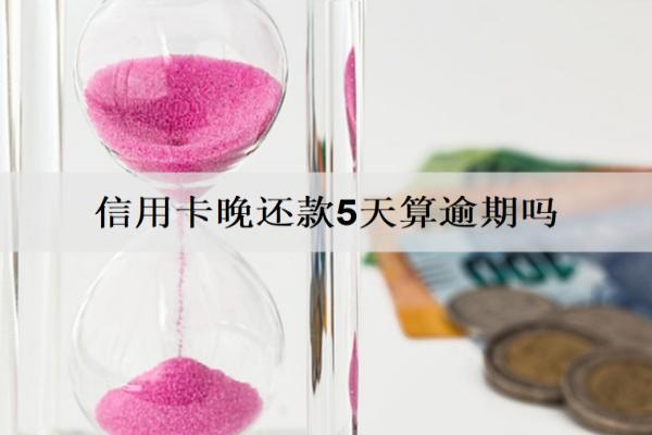 信用卡晚還款5天算逾期