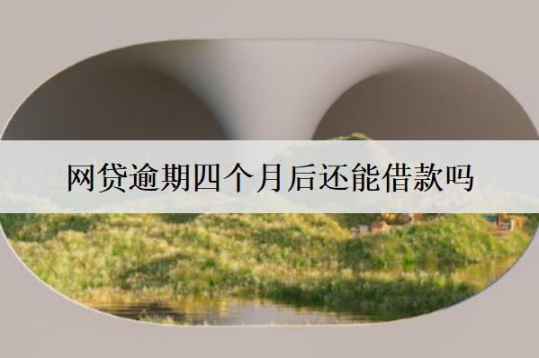 網(wǎng)貸逾期四個(gè)月后還能借款嗎？