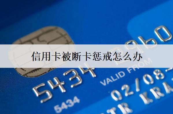 信用卡被斷卡懲戒怎么辦？能這么辦