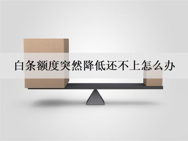 白條額度突然降低還不上怎么辦？介紹4個(gè)解決辦法