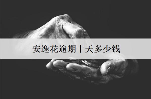 安逸花逾期十天多少錢？逾期處理辦法分享