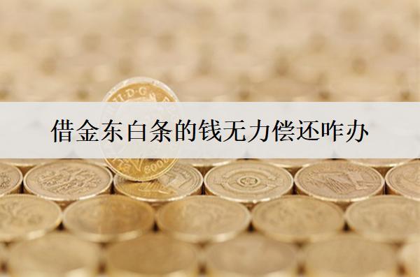 借京東白條的錢無(wú)力償還咋辦？詳細(xì)分析白條無(wú)力償還解決辦法
