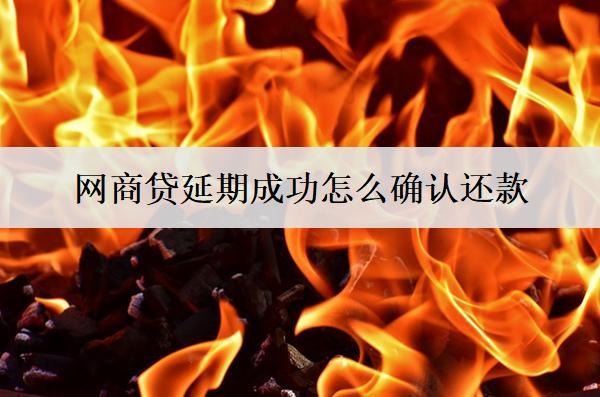 網(wǎng)商貸延期成功怎么確認還款？延期確認注意事項