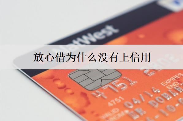 放心借為什么沒有上信用？沒額度原因是什么？