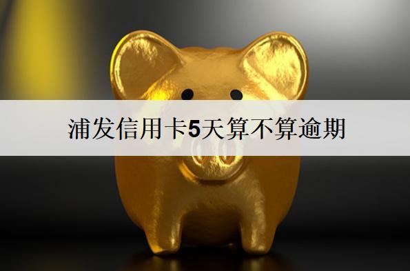 浦發(fā)信用卡5天算不算逾期？浦發(fā)信用卡逾期處理措施