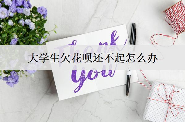 大學(xué)生欠花唄還不起怎么辦？花唄還不起解決辦法