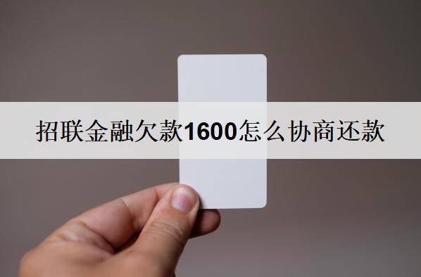 招聯(lián)金融欠款1600怎么協(xié)商還款？盤點(diǎn)招聯(lián)金融詳細(xì)協(xié)商步驟