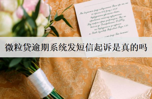 微粒貸逾期系統(tǒng)發(fā)短信起訴是真的嗎？微粒貸發(fā)短信起訴處理方法