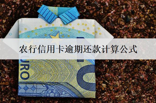 農(nóng)行信用卡逾期還款計(jì)算公式是怎樣的？
