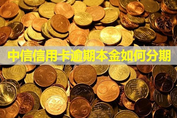 中信信用卡逾期本金如何分期？