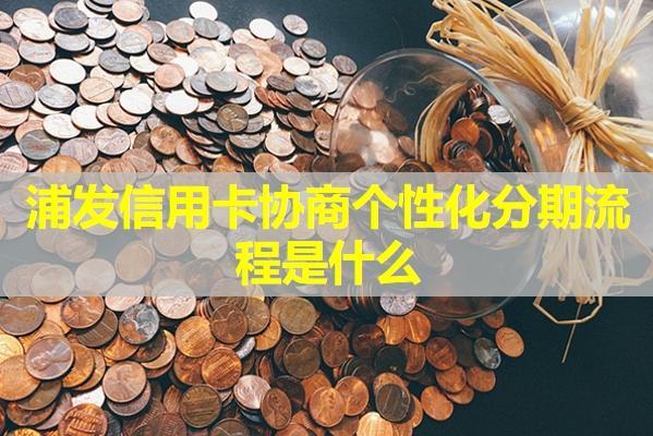 浦發(fā)信用卡協(xié)商個性化分期流程是什么？