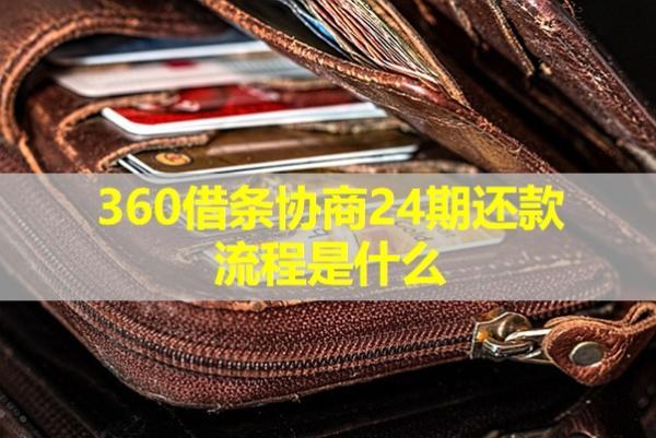 360借條協(xié)商24期還款流程是什么？詳細(xì)解析