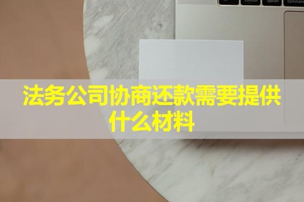 法務(wù)公司協(xié)商還款需要提供什么材料？