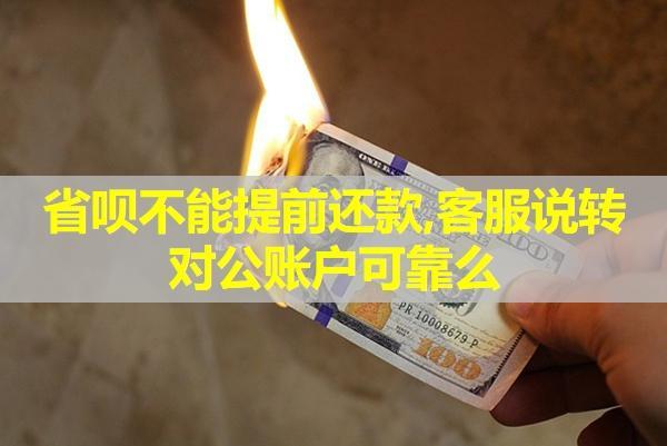 省唄不能提前還款，工作人員說轉(zhuǎn)對公賬戶可靠么？