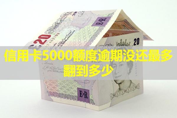 信用卡5000額度逾期沒還最多翻到多少