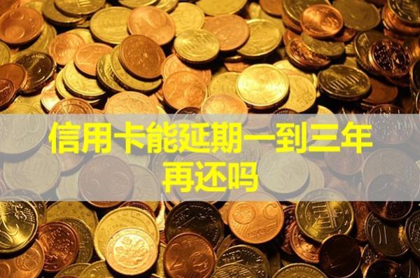 信用卡能延期一到三年再還嗎？延期有利息嗎？