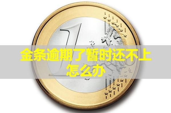 金條逾期了暫時還不上怎么辦？會上門催收嗎？