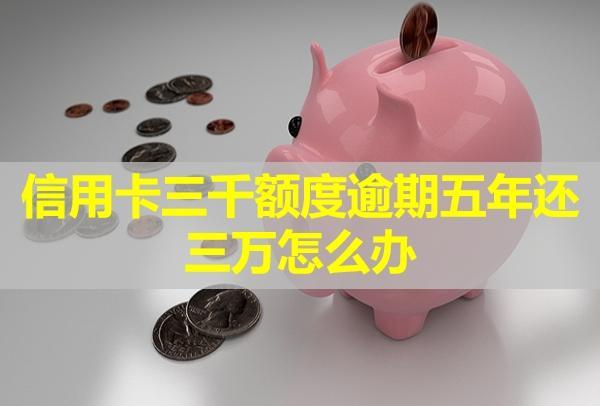 信用卡三千額度逾期五年還三萬(wàn)怎么辦？