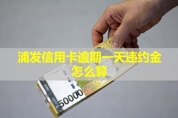 浦發(fā)信用卡逾期一天違約金怎么算？