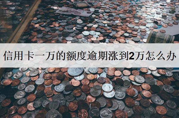 信用卡一萬的額度逾期漲到2萬怎么辦？會(huì)怎樣？
