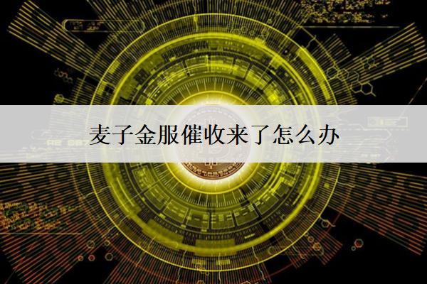 麥子金服催收來了怎么辦？4個應(yīng)對辦法