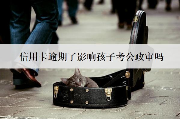 信用卡逾期了影響孩子考公政審嗎