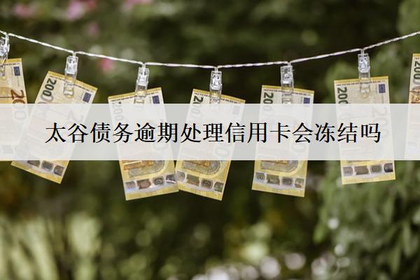 太谷債務(wù)逾期處理信用卡會(huì)凍結(jié)嗎？