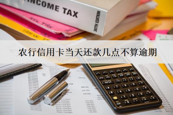 農(nóng)行信用卡當(dāng)天還款幾點(diǎn)不算逾期？怎么還款？