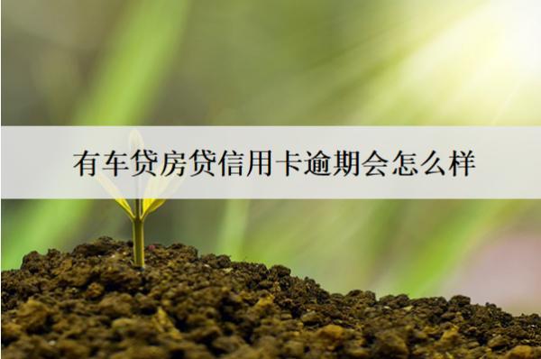 有車貸房貸信用卡逾期會怎么樣？