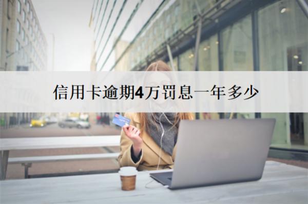 信用卡逾期4萬(wàn)罰息一年多少？怎么減免？