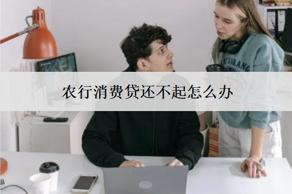 農行消費貸還不起怎么辦？4個應對辦法