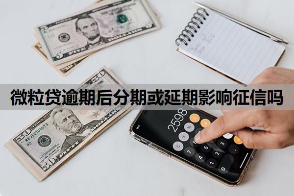 微粒貸逾期后分期或延期影響征信嗎
