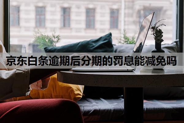 京東白條逾期后分期的罰息能減免嗎？減免可行性及條件