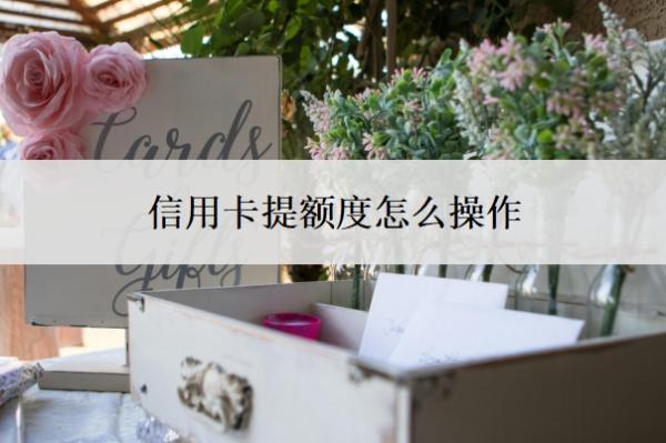 信用卡提額度怎么操作