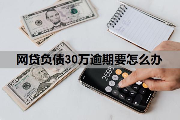 網(wǎng)貸負(fù)債30萬逾期要怎么辦