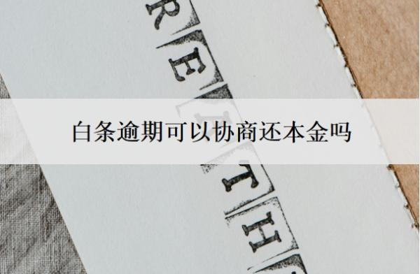 白條逾期可以協(xié)商還本金嗎？逾期5個月怎么辦？