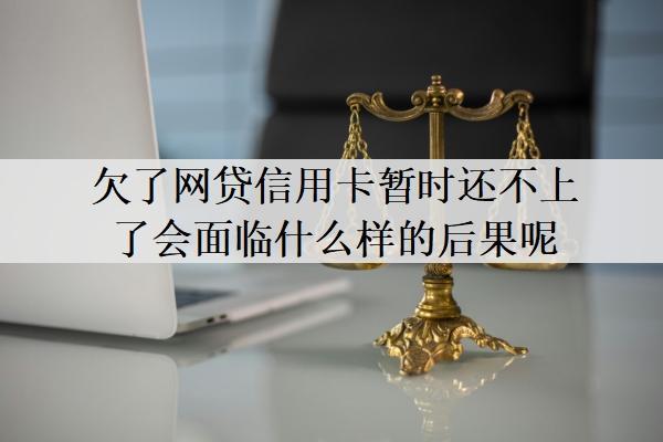 欠了網(wǎng)貸信用卡暫時(shí)還不上了會(huì)面臨什么樣的后果呢？太多無力償還怎辦？