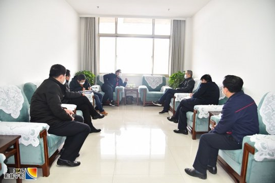 曹勇到微山金源煤矿督导疫情防控工作