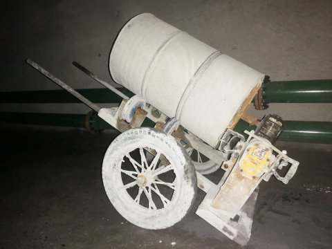 花园煤矿自主设计简易搅拌机使用效果好