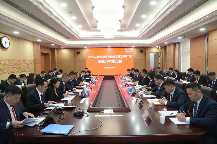 王崇景参加融汇物产代表团分组讨论